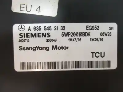Gebrauchtes Autoersatzteil steuergerät automatikgetriebe zum ssangyong kyron d20dt oem-iam-referenzen a0355452132 5wp20010bdk siemens 