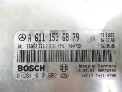 Автозапчастина б/у ебу контролер двигуна для mercedes-benz vito kombi (638) 611.980 посилання на oem iam a6111536879 0281010602 bosch 