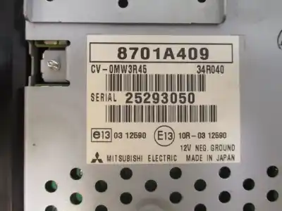 İkinci el araba yedek parçası ses sistemi / radyo cd için mitsubishi outlander (gf0/gg0) 4n14 oem iam referansları 8701a409  