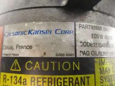 Recambio de automóvil de segunda mano de compresor aire acondicionado para nissan almera (n16/e) yd22ddti referencias oem iam 92600bn311  