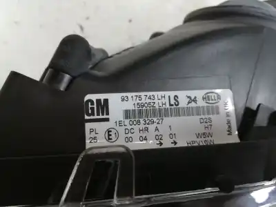 Gebrauchtes Autoersatzteil linker scheinwerfer zum opel astra g berlina desde 03/1998 hasta 01/2004 astra club oem-iam-referenzen 93175743  