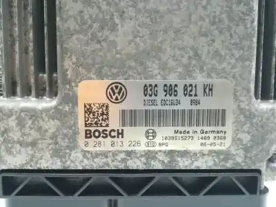 İkinci el araba yedek parçası ecu motor kontrol cihazi için volkswagen golf v (1k1) (10.2003) bxe oem iam referansları 03g906021kh  