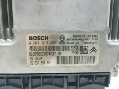 Peça sobressalente para automóvel em segunda mão centralina de motor uce por peugeot 207 9hx(dv6ated4) referências oem iam 9663755480  