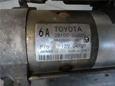 Second-hand car spare part starter motor for toyota corolla verso (e12) 2.0 d4d oem iam references 281000g020 281000g010 , toyota ms4280000720