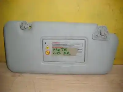 Peça sobressalente para automóvel em segunda mão PARA-SOL DIREITO por NISSAN NOTE (E11E)  Referências OEM IAM 964009U100  