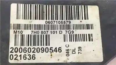 Second-hand car spare part front bumper for volkswagen t5 transporter (7h) 2.5 combi oem iam references 7h0807101  0607105579