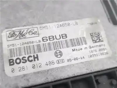 Peça sobressalente para automóvel em segunda mão centralina de motor uce por ford focus c-max (dm2) 1.6 tdci referências oem iam 5m5112a650lb  281012486