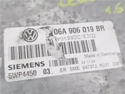 Second-hand car spare part ecu engine control for seat leon (1m1) 1.6 oem iam references 06a906019br  5wp4450