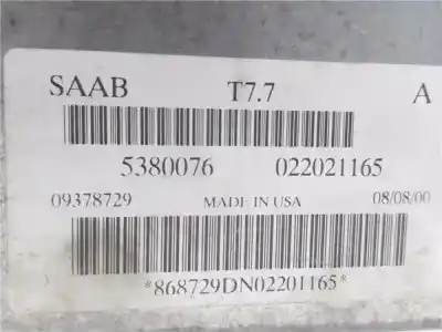 Автозапчастина б/у ебу контролер двигуна для saab 9-5 familiar 2.0 t посилання на oem iam 5380738  53800076