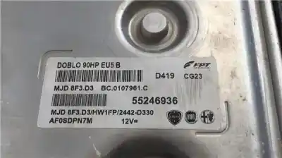 Автозапчастина б/у ебу контролер двигуна для fiat doblo ii (152) 1.3 d multijet посилання на oem iam 55246936  af0sdpn7m