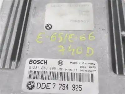 Second-hand car spare part ecu engine control for bmw serie 7 (e65/e66) 4.0 740d oem iam references dde7794905  0281010899