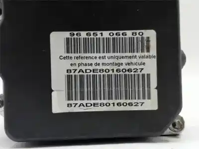Second-hand car spare part abs for citroen c4 picasso i monospace (ud_) 1.6 hdi oem iam references 9665106680  0265230289