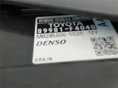 Автозапчасти б/у блок управления двигателем за toyota c-hr (x10) 2.0 hibrido ссылки oem iam 89981f4040  mb2850005520