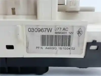 Pièce détachée automobile d'occasion commande de climatisation / chauffage pour renault modus / grand modus (f/jp0_) 1.5 dci (fp0d, jp0d) références oem iam 69590001  