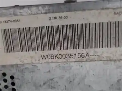 Peça sobressalente para automóvel em segunda mão sistema de áudio / rádio cd por seat ibiza (6k1) 1.4 referências oem iam w06k0035156a  