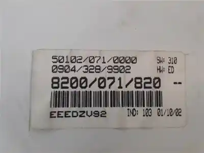 Peça sobressalente para automóvel em segunda mão quadrante por renault scénic i monospace (ja0/1_, fa0_) 1.9 dci (ja05, ja1f) referências oem iam 8200071820  09043289902