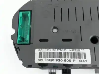 Second-hand car spare part dashboard for volkswagen polo (9n1) 1.2 12v oem iam references 6q0920800p  110080124023