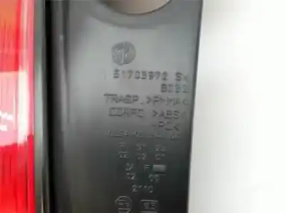 Second-hand car spare part left tailgate light for lancia ypsilon (101) 1.2 16v platino oem iam references 51703972 51753385 , fiat 