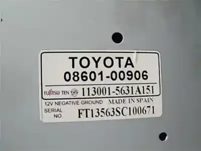 Second-hand car spare part audio system / radio cd for toyota corolla (e12) 2.0 d-4d oem iam references 0860100906  