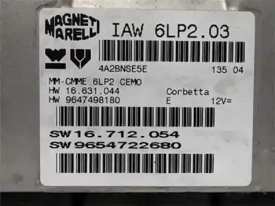Peça sobressalente para automóvel em segunda mão centralina start/stop (ecu) por peugeot 206 sw (2e/k) 1.4 16v referências oem iam 9654722680  