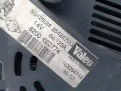 Piesă de schimb auto la mâna a doua alternator pentru renault clio ii fase ii (b/cb0) 1.5 dci diesel 65 cv / 48 kw referințe oem iam 8200022774  sg12bc38
