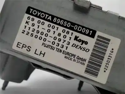Pezzo di ricambio per auto di seconda mano centralina di sterzo per toyota yaris (ksp9/scp9/nlp9) 1.3 cat riferimenti oem iam 896500d091  6900001081