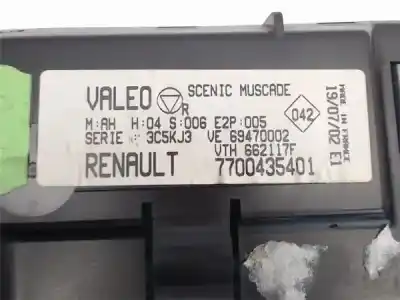 Second-hand car spare part climate control for renault megane i scenic ja renault oem iam references   