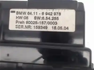 Peça sobressalente para automóvel em segunda mão comando de sofagem (chauffage / ar condicionado) por bmw serie 7 (e65/e66) 3.0 730d referências oem iam 64116942978  