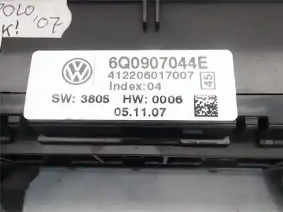 Second-hand car spare part climate control for volkswagen polo (9n3) edition oem iam references 6q0907044e/sw3805  412206017007/hw0006