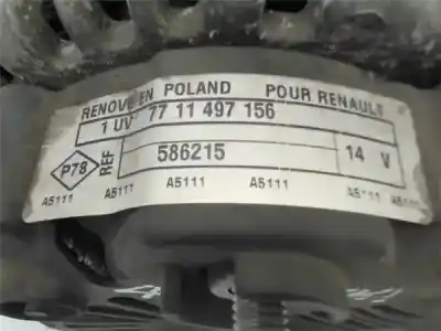 Peça sobressalente para automóvel em segunda mão alternador por renault clio ii fase ii (b/cb0) 1.6 16v referências oem iam 8200100907  