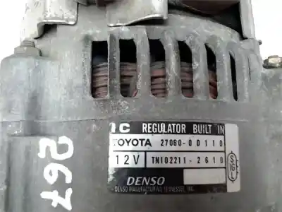 Second-hand car spare part alternator for toyota corolla (e15) 1.3 16v cat oem iam references 270600d110 2706022030 , toyota | 2706022130 , toyota | 2706022060 , toyota | 2706022140 , toyota | 270600d160 , toyota | 270600d170 , toyota | 270600j010 , toyot 9274