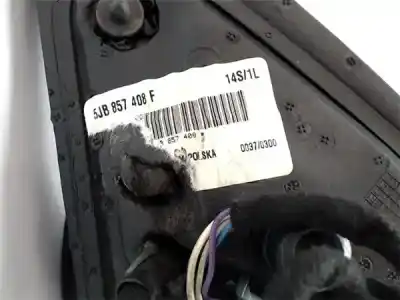 İkinci el araba yedek parçası sag arka görünüm için skoda rapid (nh) 1.2 active oem iam referansları 5jb857408f  0037/0300
