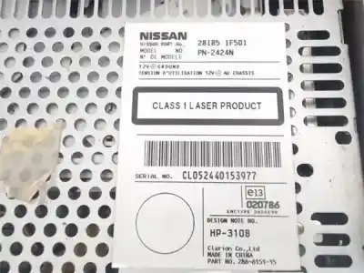 Pièce détachée automobile d'occasion système audio / radiocd pour nissan terrano/terrano ii (r20) 2.4 4wd références oem iam   