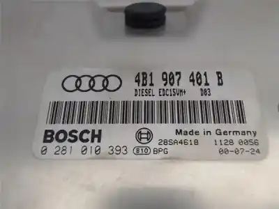 Second-hand car spare part ecu engine control for audi a6 berlina (4b2) a6 2.5 oem iam references 4b1907401b  0281010393