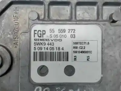 Second-hand car spare part ecu engine control for opel zafira b 1.8 16v oem iam references 55559272  
