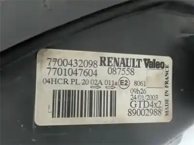 Tweedehands auto-onderdeel linker koplamp voor renault megane scenic (ja0/1_) 1.6 16v (ja0b ja04 ja11 ja00) oem iam-referenties 7700432098  7701047604