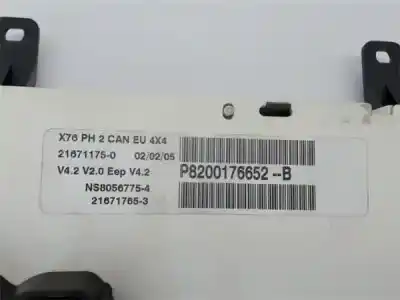 Автозапчастина б/у панель інструментів для renault kangoo express (fc0/1_) 1.9 dci 4x4 (fc0v) посилання на oem iam p8200176652b  216717653