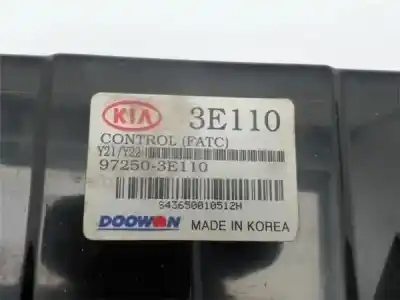Peça sobressalente para automóvel em segunda mão comando de sofagem (chauffage / ar condicionado) por kia sorento (bl) 2.5 crdi referências oem iam 972503e100  s43650010512h