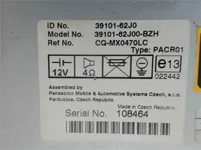 Автозапчасти б/у аудиосистема / радио cd за suzuki swift iii (sg) 1.5 ссылки oem iam 3910162j0  108464