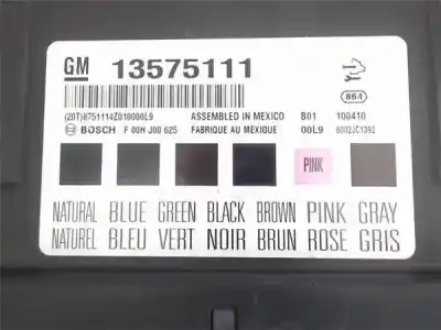 Gebrauchtes Autoersatzteil ecu-motorsteuergerät uce motorsteuergerät zum opel astra j (p10) 1.7 cdti (68) oem-iam-referenzen 13575111  