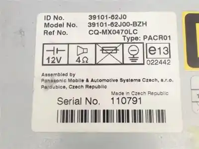 Автозапчастина б/у аудіо система / радіо cd для suzuki swift iii (sg) 1.3 посилання на oem iam 3910162j0  