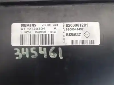Автозапчастина б/у ебу контролер двигуна для renault clio ii fase i (b/cb0) 1.4 alize посилання на oem iam 8200061281  8200044437