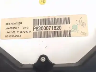 Pièce détachée automobile d'occasion compteur de vitesse tableau de bord pour renault megane scenic (ja0/1_) 1.6 16v (ja0b ja04 ja11 ja00) références oem iam p8200071820  216585907