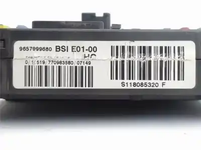 Second-hand car spare part fuse box unit for peugeot partner furgón (5) 1.6 hdi 90 oem iam references 9657999680  