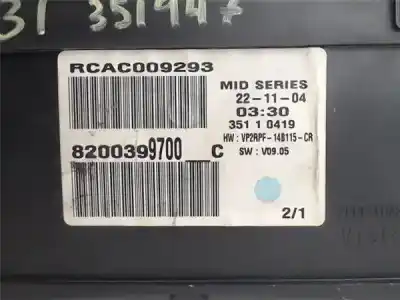 Second-hand car spare part dashboard for renault megane ii ranchera familiar (km0/1_) 1.9 dci oem iam references 8200399700  rcac009293