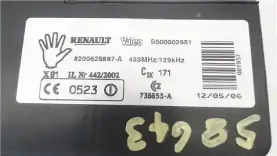 Peça sobressalente para automóvel em segunda mão chave de roda por renault espace iv (jk0) 2.0 dci (jk03) referências oem iam 8200625887a  736653a