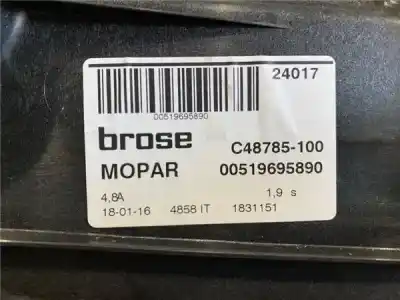 Автозапчастина б/у регулятор скла заднього правого для fiat 500x (334_) 1.6 d multijet (334axa1b, 334axa11) посилання на oem iam 71777163  519695890
