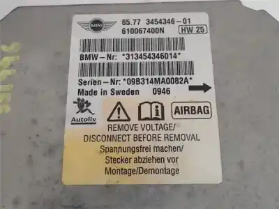Second-hand car spare part airbag control unit for mini mini (r56) 1.6 16v diesel cat oem iam references 313454346014  345434601