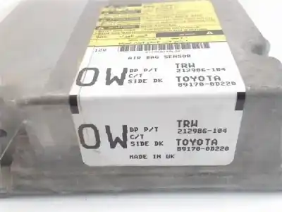 Second-hand car spare part airbag control unit for toyota yaris (ksp9/scp9/nlp9) 1.3 cat oem iam references 891700d220  