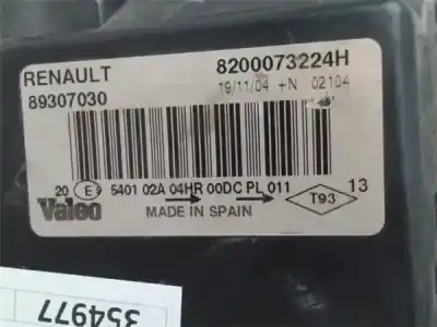 Автозапчастина б/у ліва фара для renault megane ii ranchera familiar (km0/1_) 1.9 dci посилання на oem iam 8200073224h  